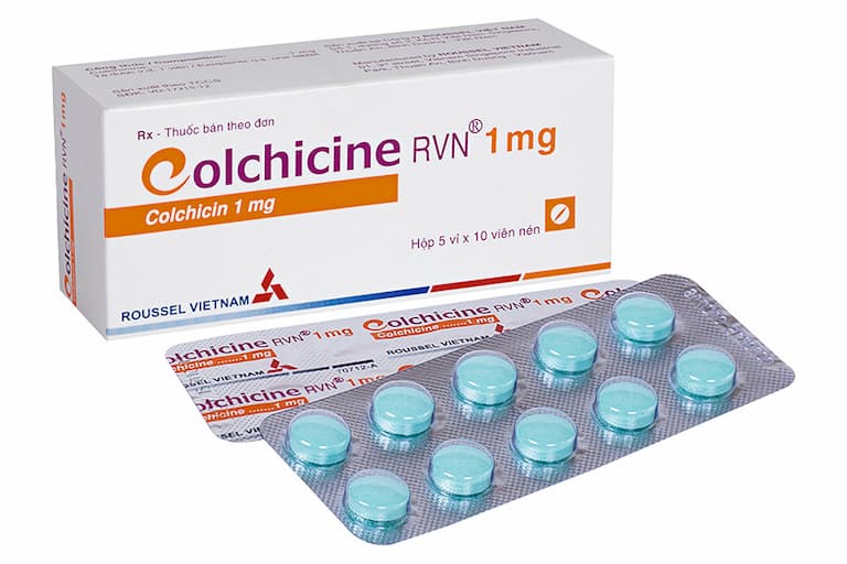 Colchicin 1mg được dùng trong trường hợp viêm khớp cổ tay do bệnh gout