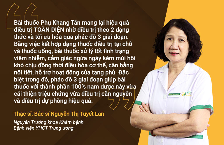 Ths.BS Nguyễn Thị Tuyết Lan nói về phác đồ Phụ Khang Tán