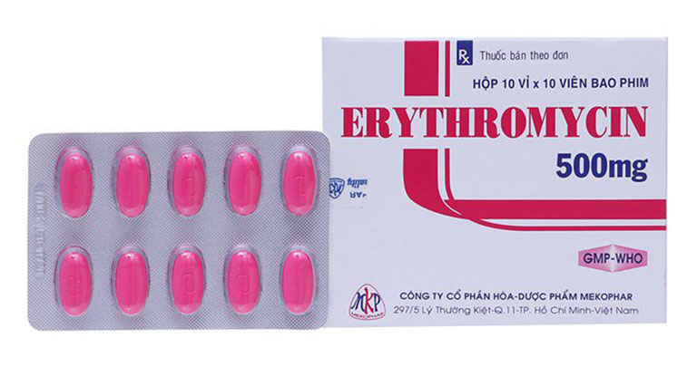 Erythromycin là loại kháng sinh chữa viêm amidan cho trẻ thông dụng