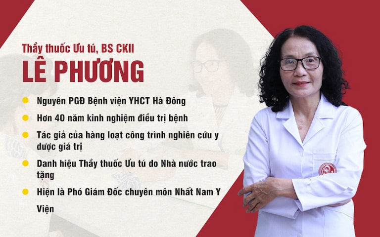 TTƯT.BSCKII Lê Phương (PGĐ Chuyên môn Nhất Nam y viện)