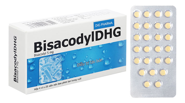 Thuốc chữa táo bón Bisacodyl