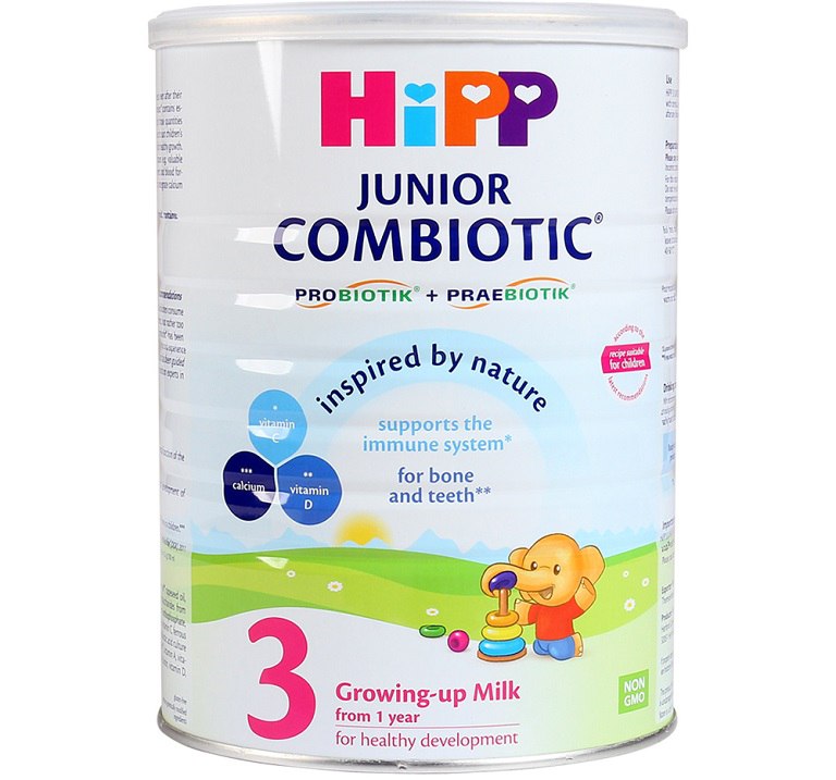 Sữa HiPP Combiotic Organic 3 cho trẻ nhỏ bị còi xương