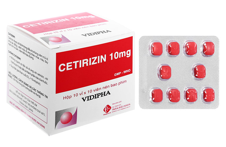 Thuốc Cetirizine được chỉ định trong điều trị mề đay cho trẻ em